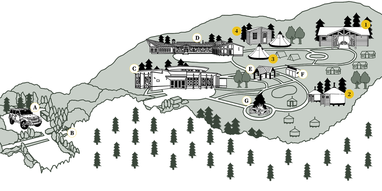 施設の全体図